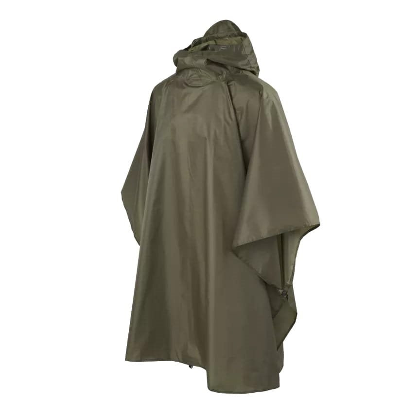 Poncho ligero Helikon negro, vista del producto