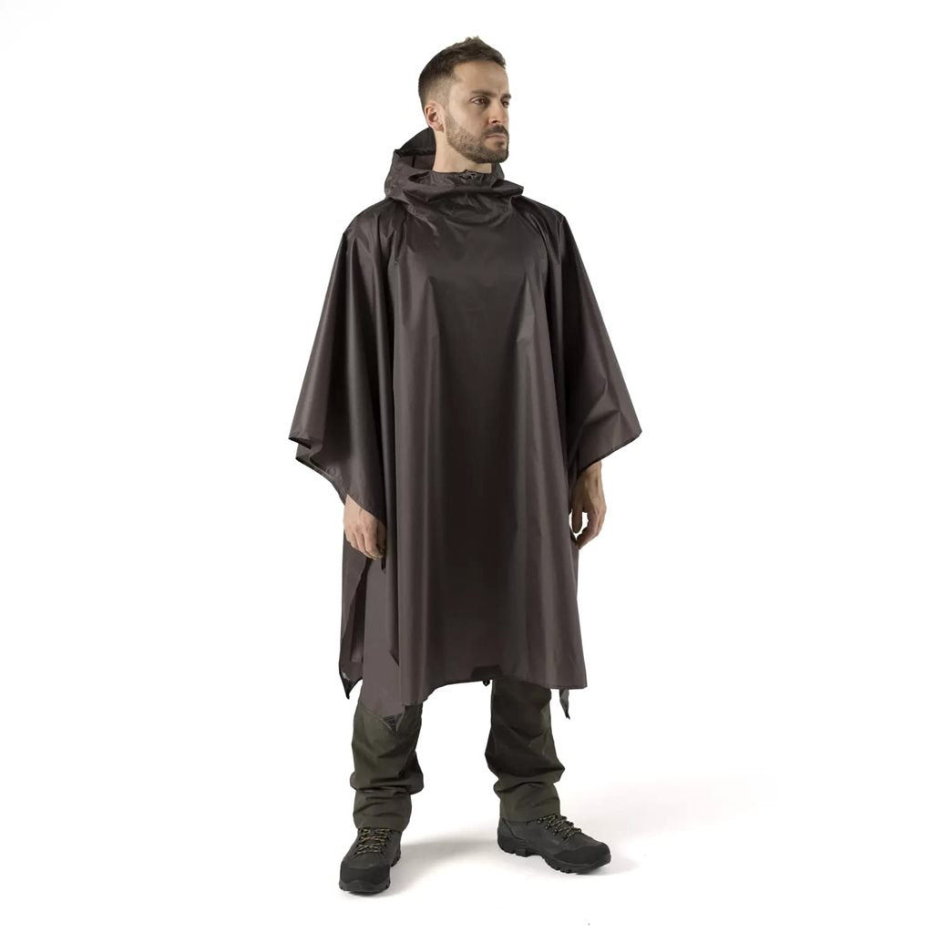 Poncho ligero Helikon negro, vista del producto