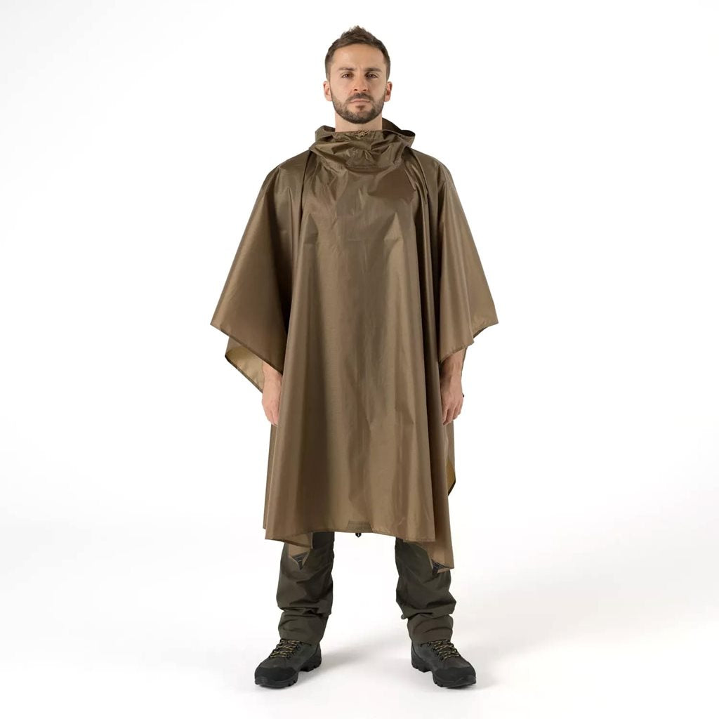 Poncho ligero Helikon negro, vista del producto