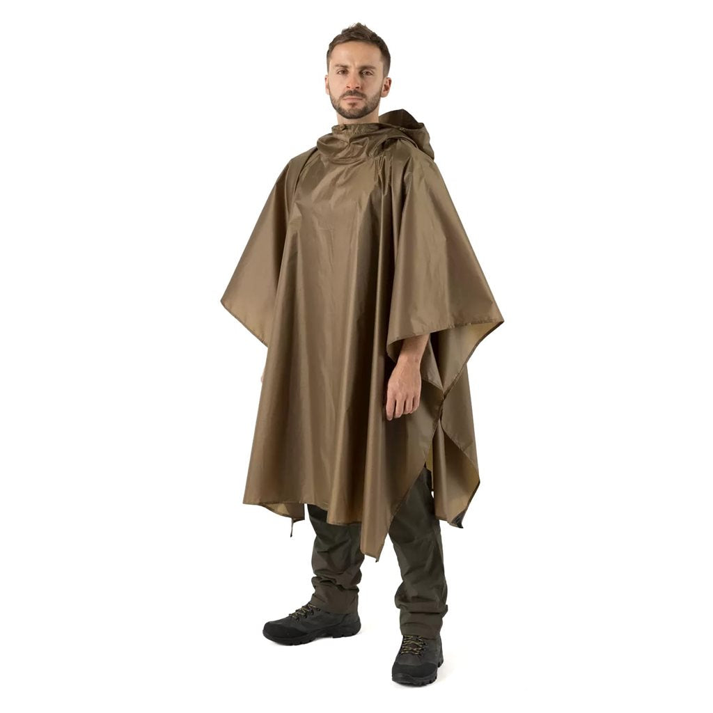 Poncho ligero Helikon negro, vista del producto