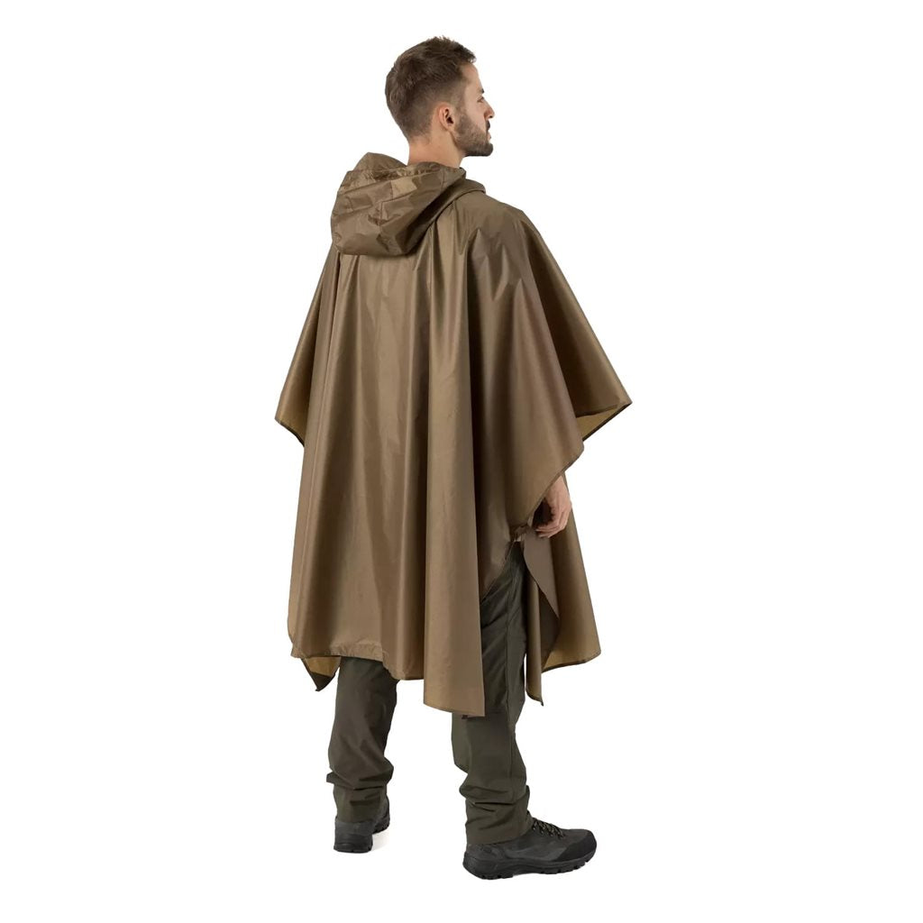 Poncho ligero Helikon negro, vista del producto
