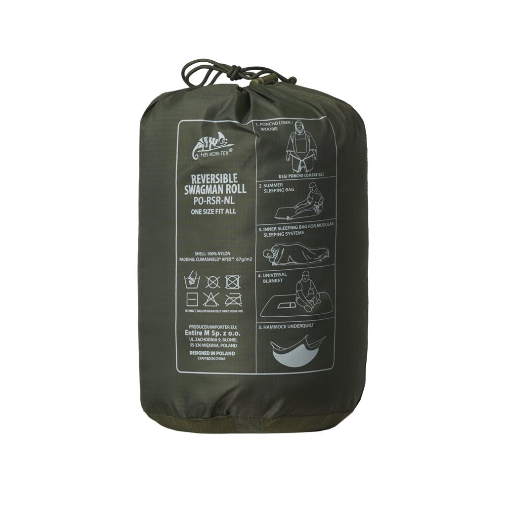 Poncho reversible SWAGMAN ROLL PENCOTT® WILDWOOD™/SNOWDRIFT™ en nylon impermeable 145 x 200 cm