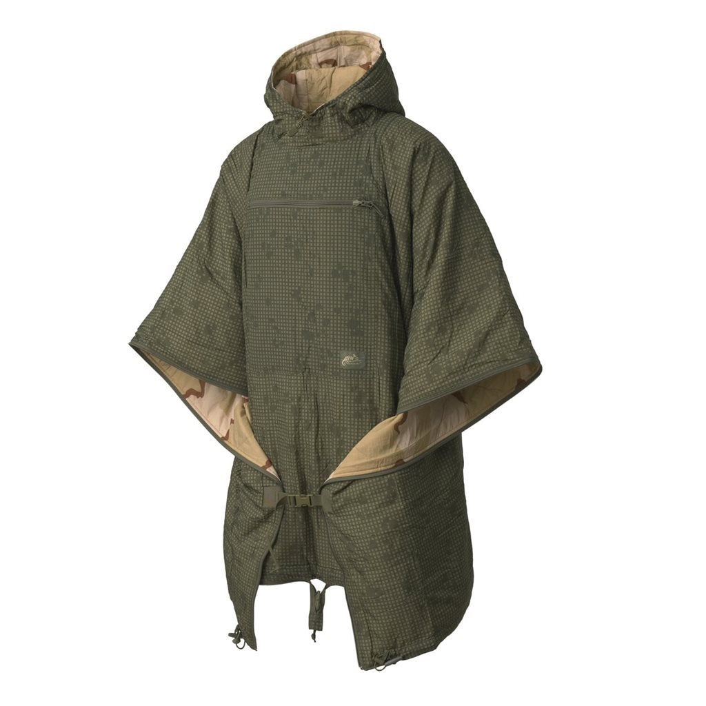 Poncho reversible SWAGMAN ROLL PENCOTT® WILDWOOD™/SNOWDRIFT™ en nylon impermeable 145 x 200 cm