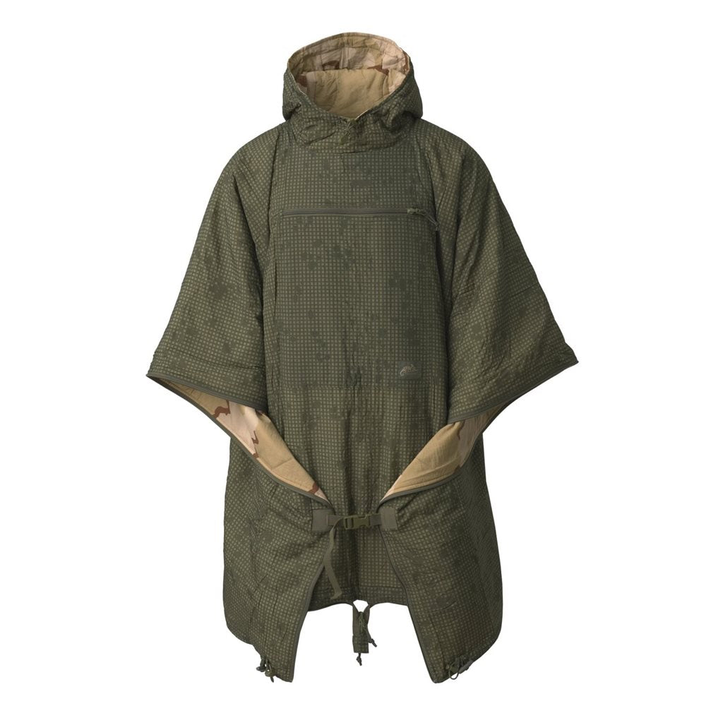 Poncho reversible SWAGMAN ROLL PENCOTT® WILDWOOD™/SNOWDRIFT™ en nylon impermeable 145 x 200 cm