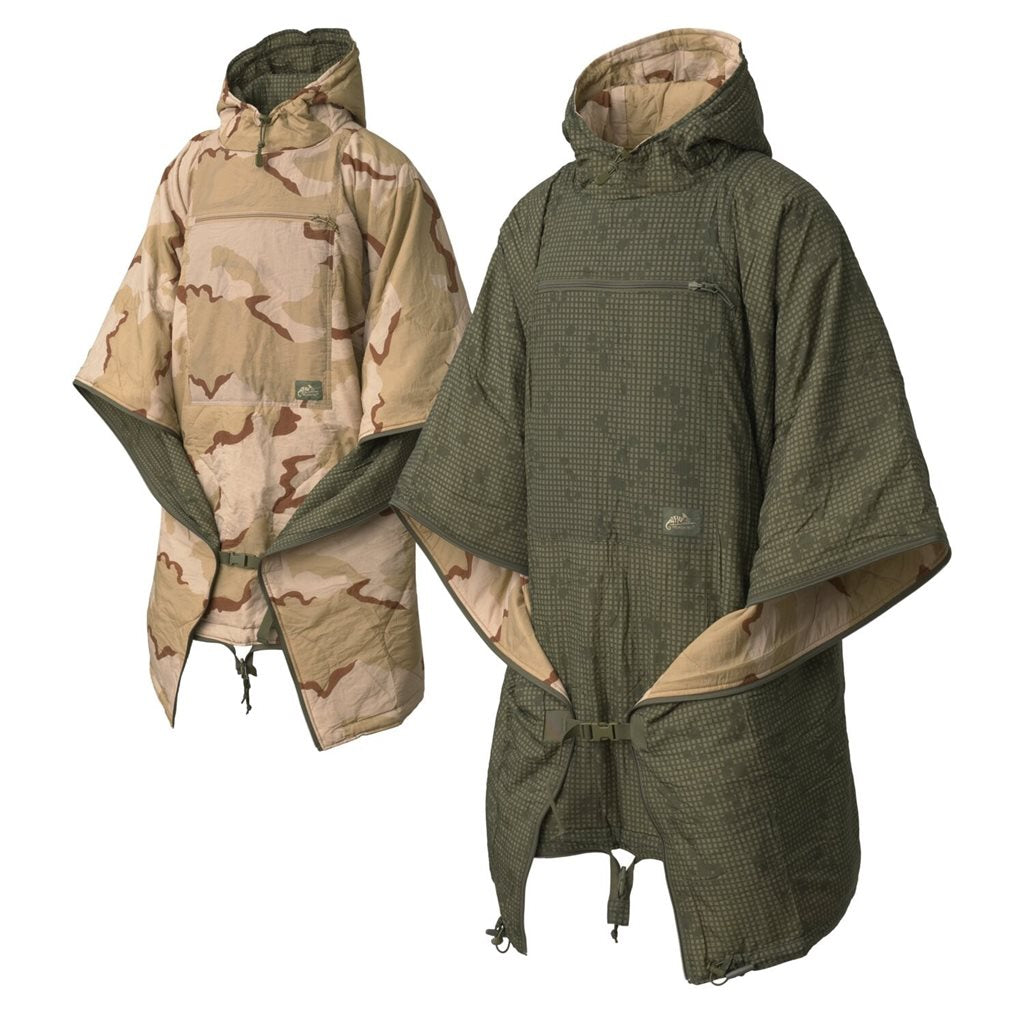 Poncho reversible SWAGMAN ROLL PENCOTT® WILDWOOD™/SNOWDRIFT™ en nylon impermeable 145 x 200 cm