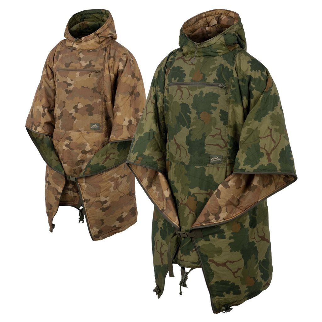 Poncho reversible SWAGMAN ROLL camuflaje, nailon impermeable 145 x 200 cm