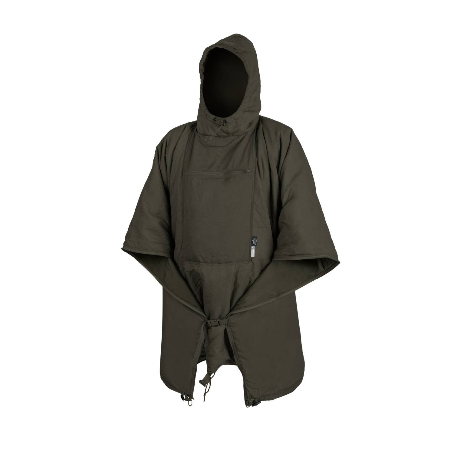 Poncho SWAGMAN ROLL Climashield Crimson Sky desplegado, impermeable de nylon, aprox. 145 x 200 cm