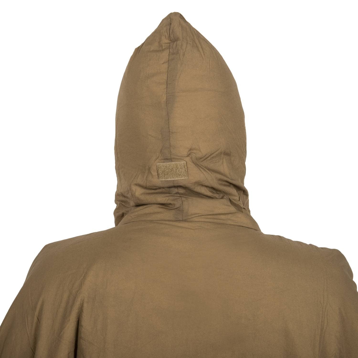 Poncho SWAGMAN ROLL Climashield Crimson Sky desplegado, impermeable de nylon, aprox. 145 x 200 cm