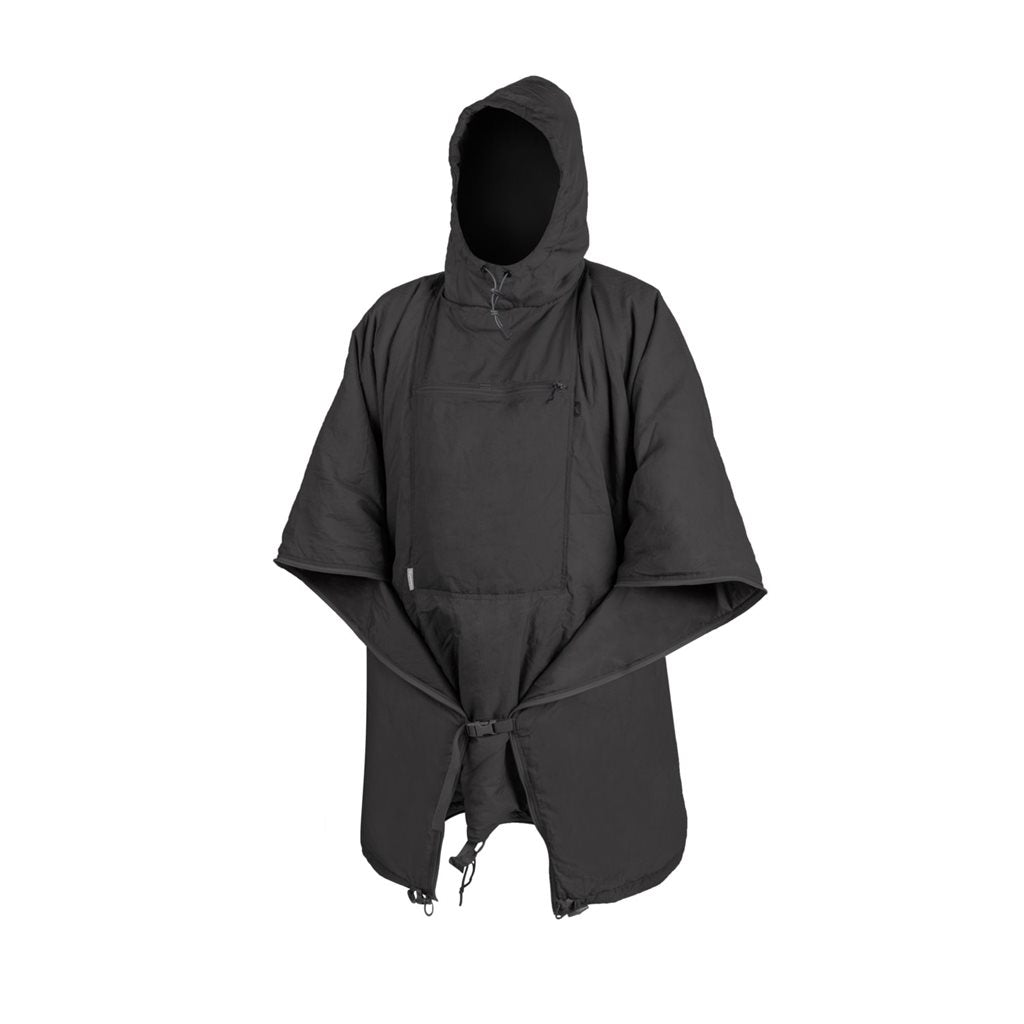 Poncho SWAGMAN ROLL Climashield Crimson Sky desplegado, impermeable de nylon, aprox. 145 x 200 cm