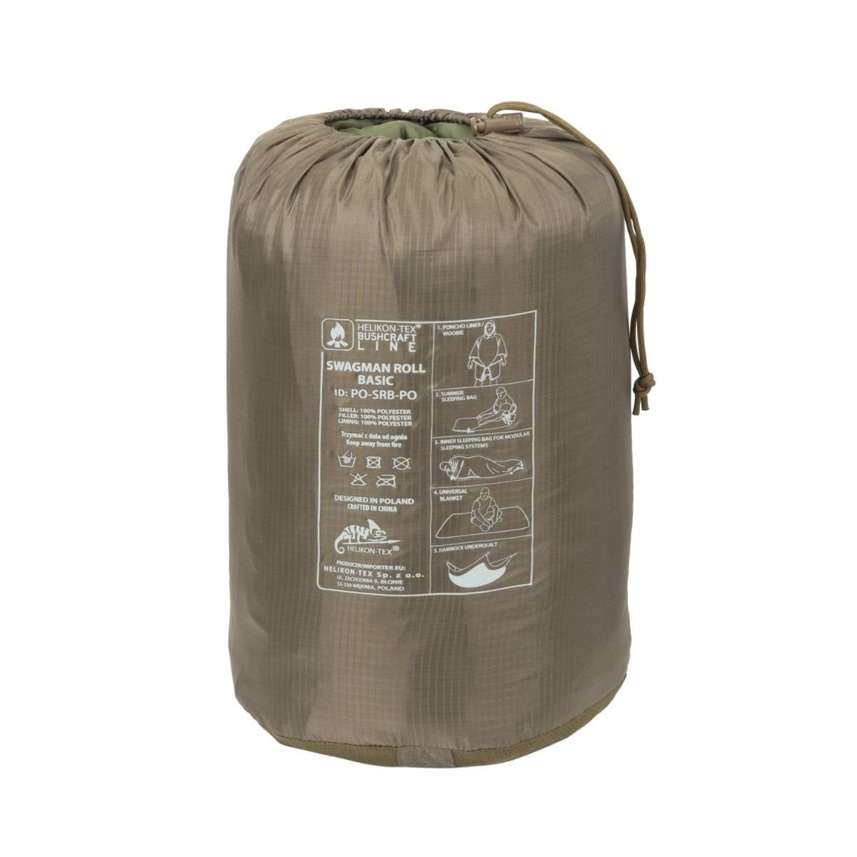 Poncho SWAGMAN Roll Basic negro, 100% poliéster