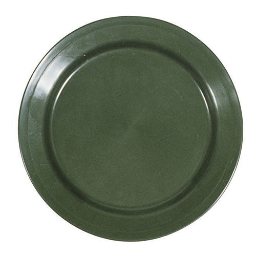 Plato llano verde de polipropileno 26 cm