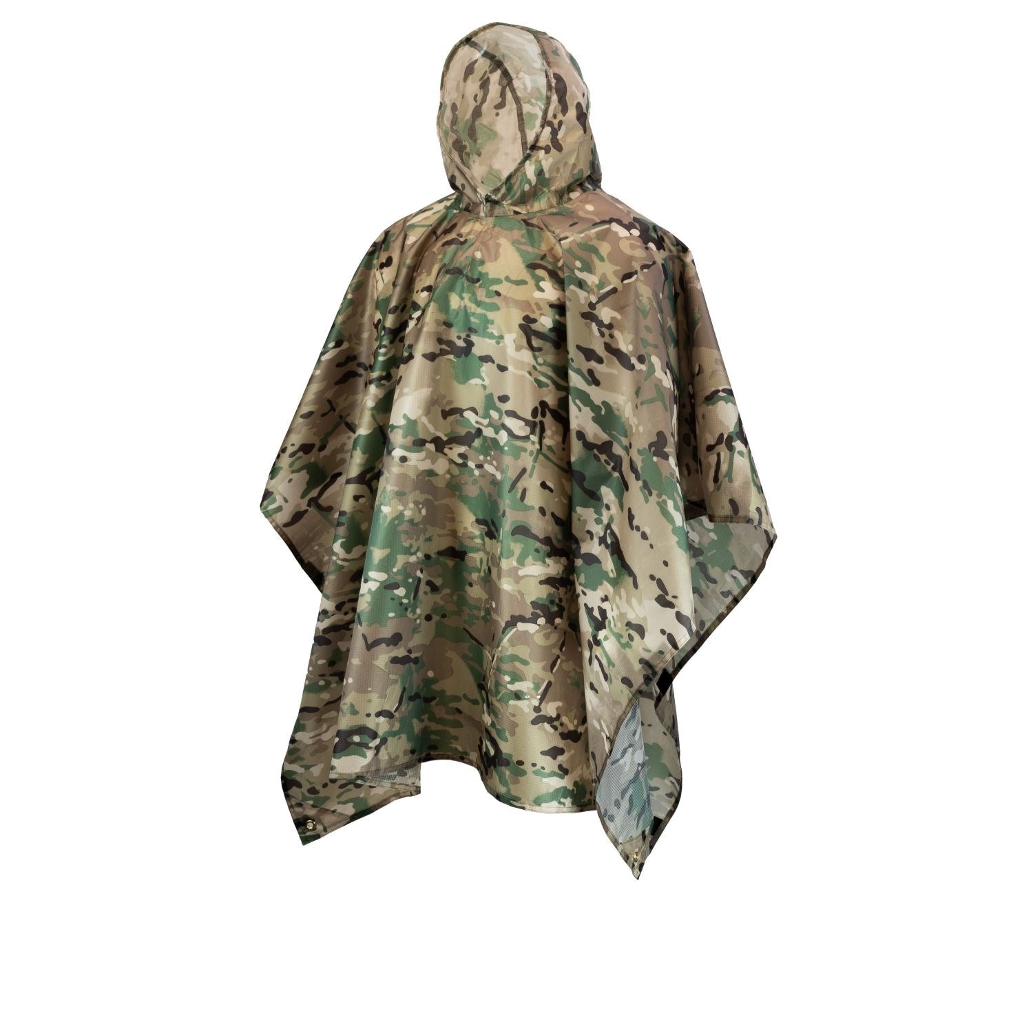 Poncho británico MIL-COM camuflado CAMO, nylon ripstop, 213 × 145 cm