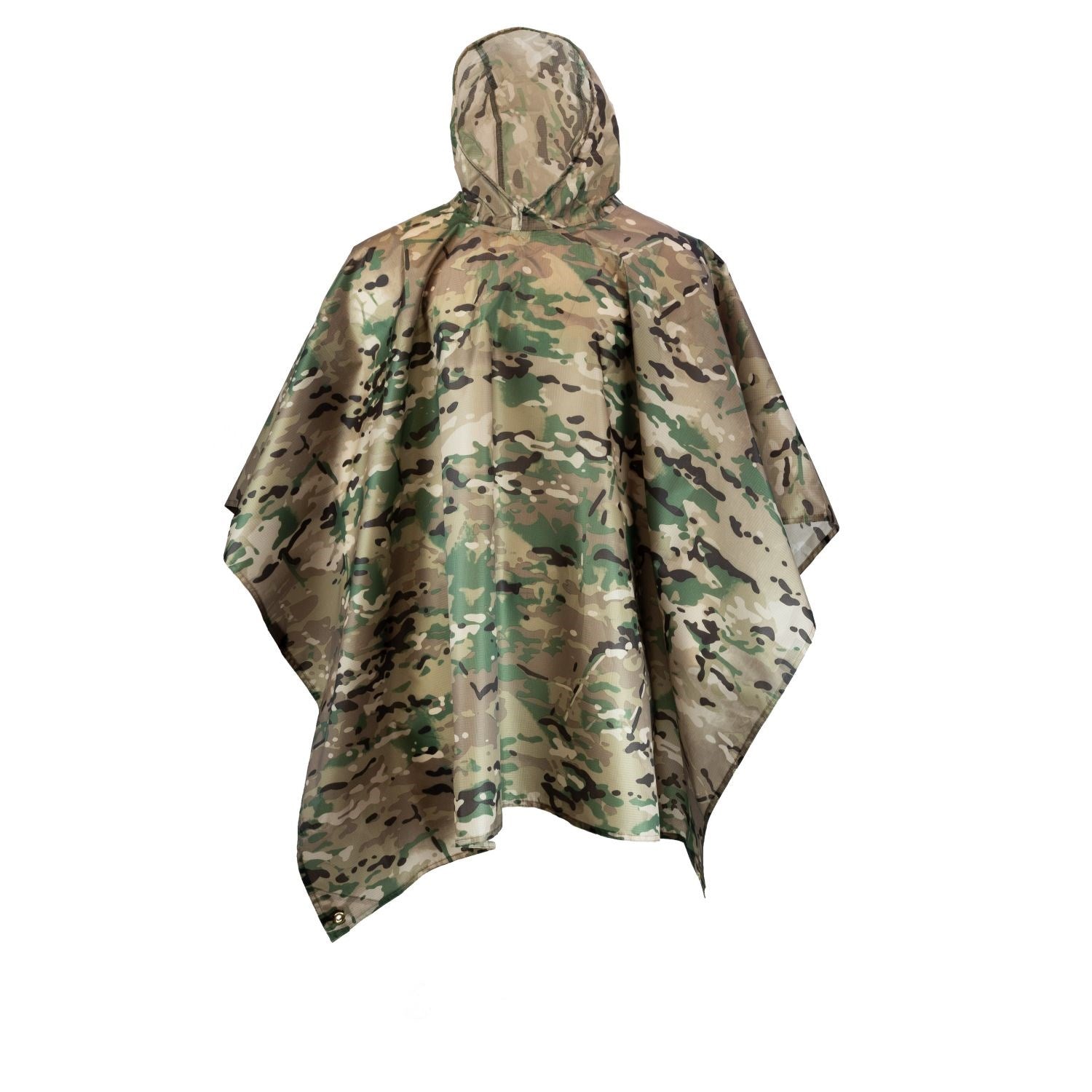 Poncho británico MIL-COM camuflado CAMO, nylon ripstop, 213 × 145 cm