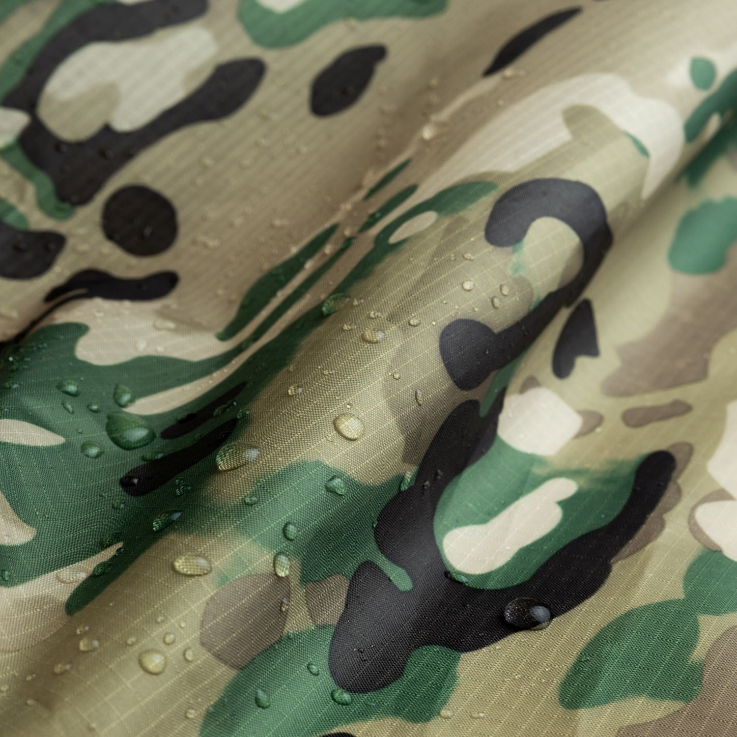 Poncho británico MIL-COM camuflado CAMO, nylon ripstop, 213 × 145 cm