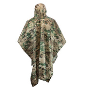 Poncho británico MIL-COM camuflado CAMO, nylon ripstop, 213 × 145 cm