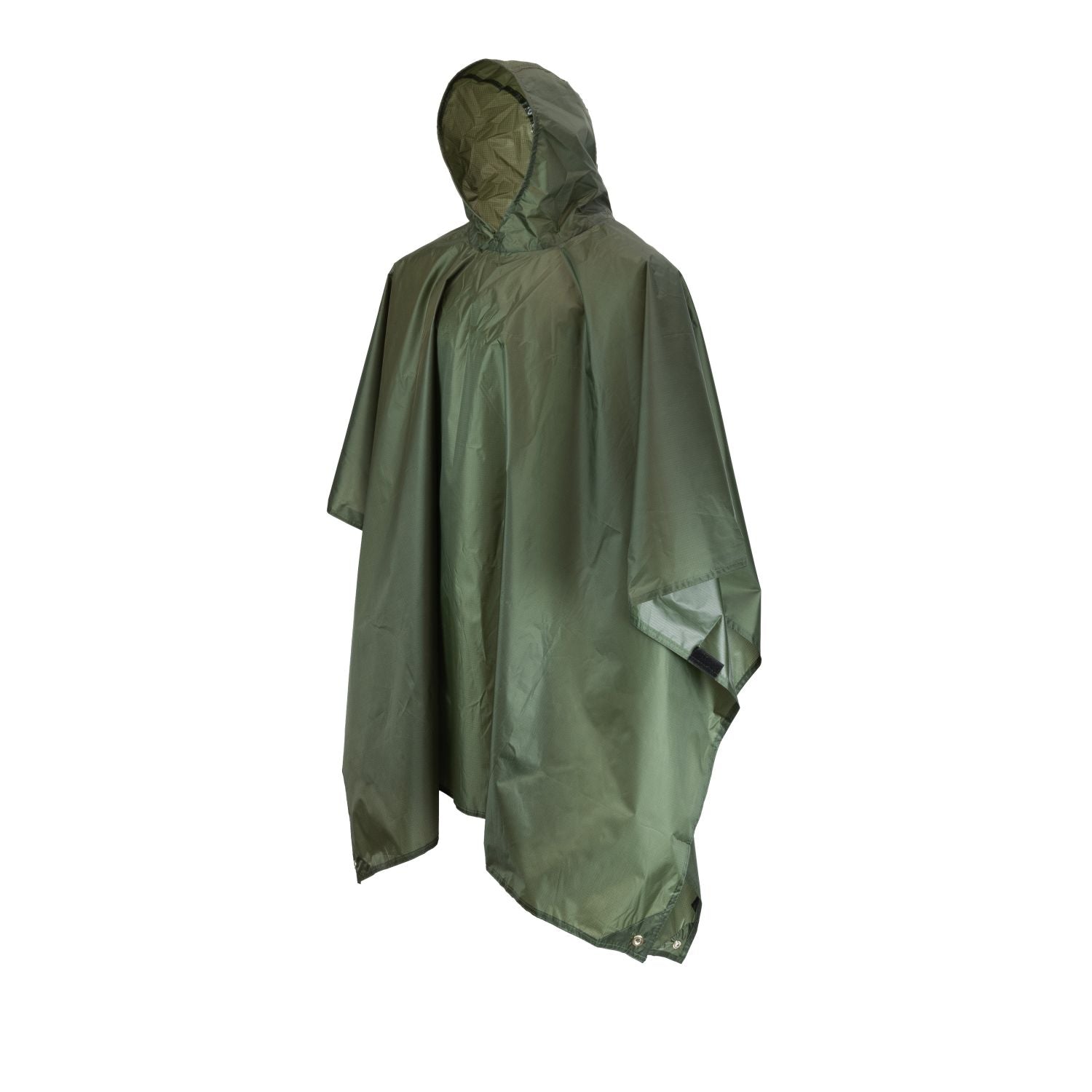Poncho británico MIL-COM negro, nylon ripstop, vista del producto