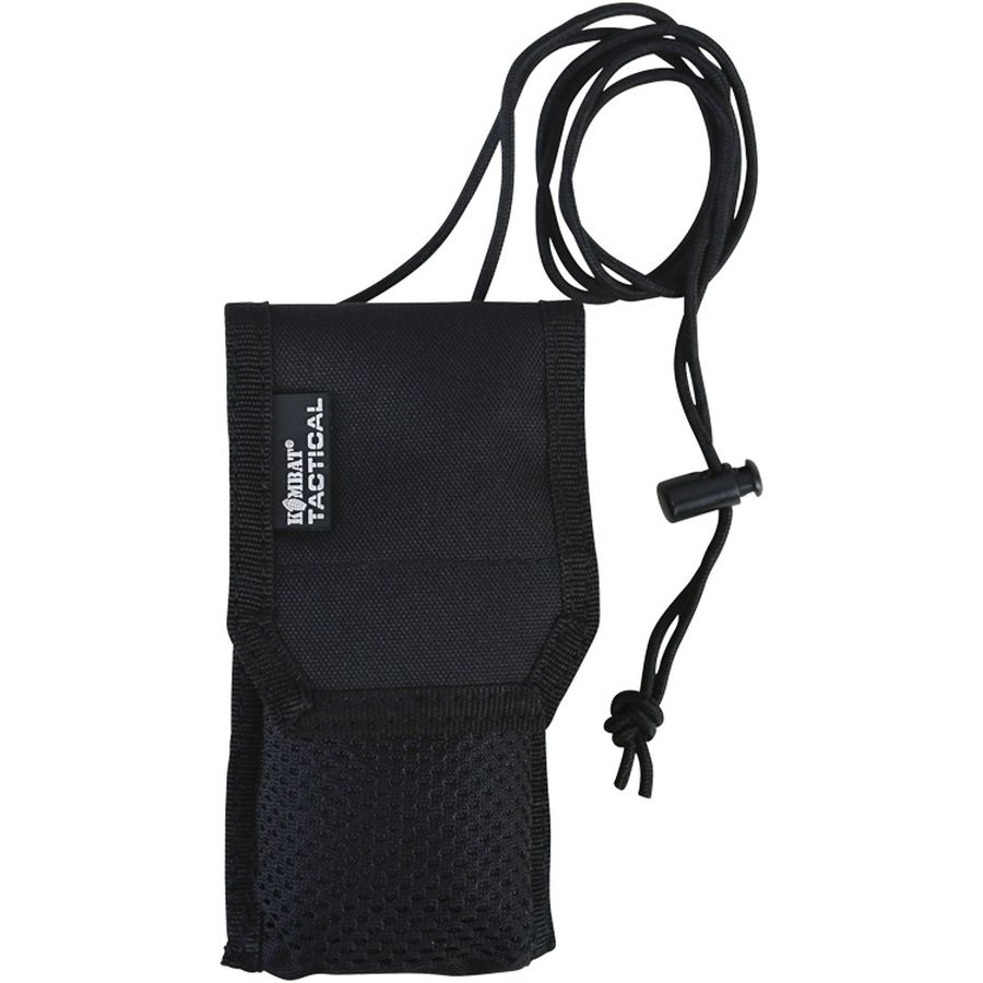 Funda MOLLE protectora para teléfono con cordón ajustable, negra, 15 x 8 x 4 cm