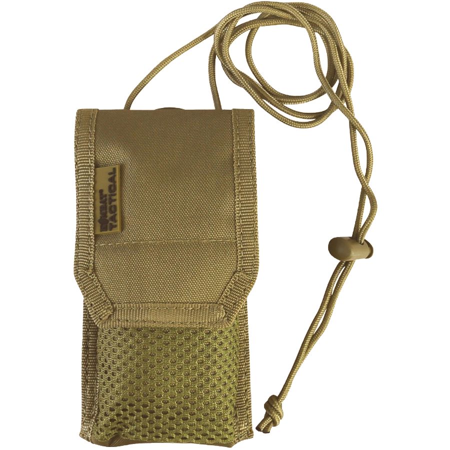 Funda MOLLE protectora para teléfono con cordón ajustable, negra, 15 x 8 x 4 cm