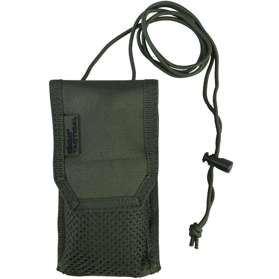 Funda MOLLE protectora para teléfono con cordón ajustable, negra, 15 x 8 x 4 cm