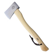 Hacha YANKEE con mango de nogal americano 50 cm y cabeza de acero al carbono pulido, filo 9,5 cm