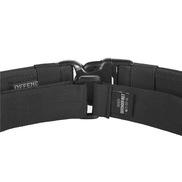 Imagen del Cinturón DEFENDER SECURITY negro, cinturón táctico con hebilla DURAFLEX