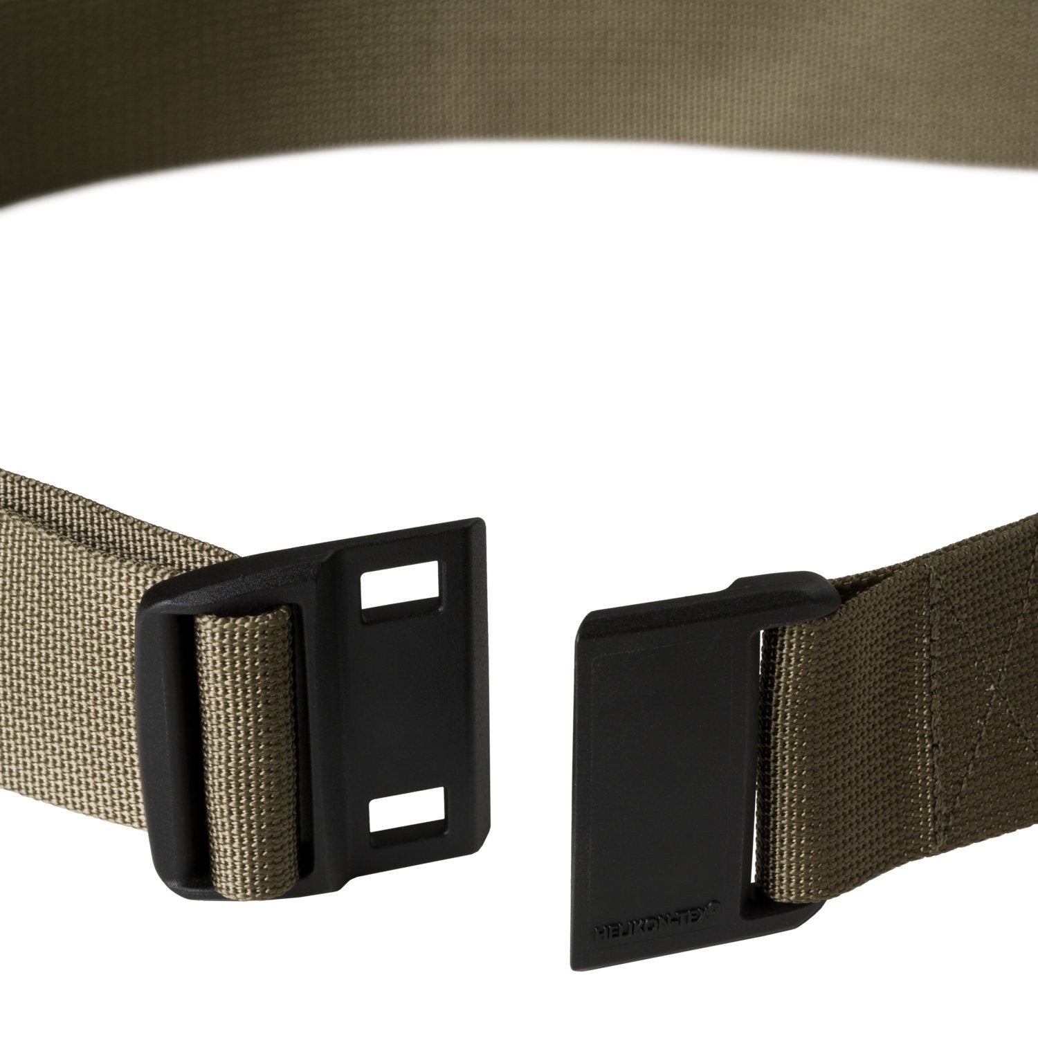 Cinturón EDC magnético Olive Green/Negro de nylon con hebilla magnética de bajo perfil