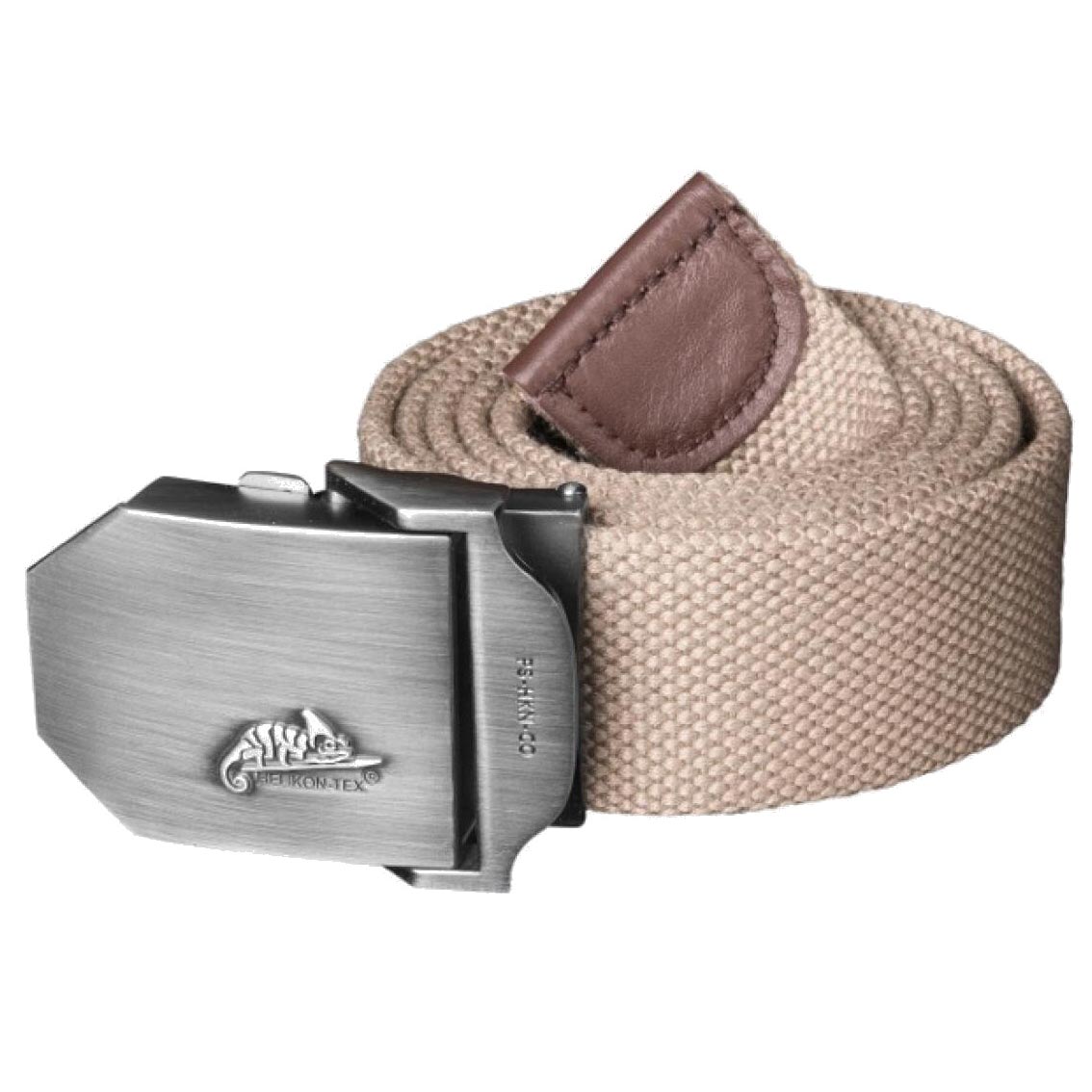 Cinturón Heikon Khaki de algodón con hebilla metálica