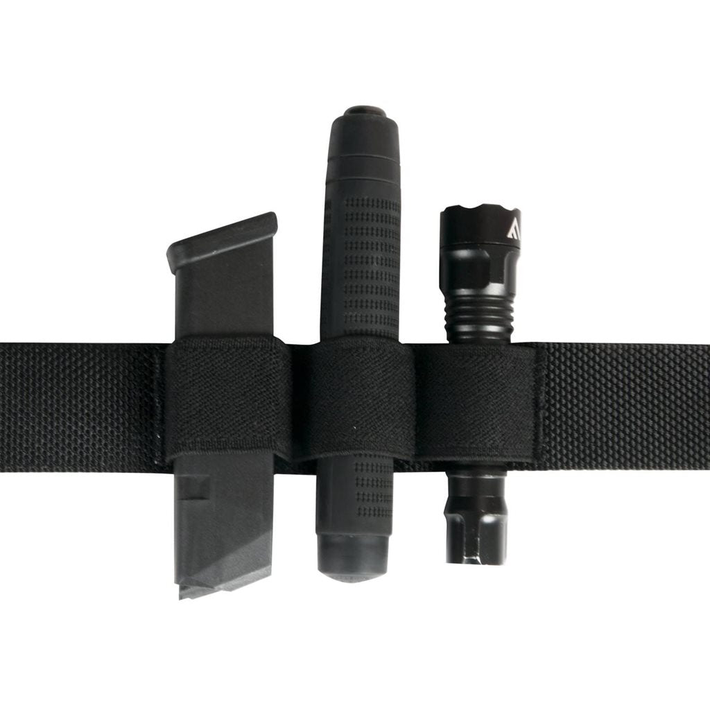 Cinturón táctico MID-PRO negro con bolsillo interior oculto para objetos planos