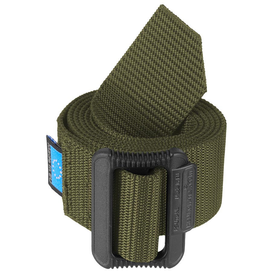 Cinturón Urban Tactical Helikon verde, nylon con hebilla de plástico, ancho 4,5 cm