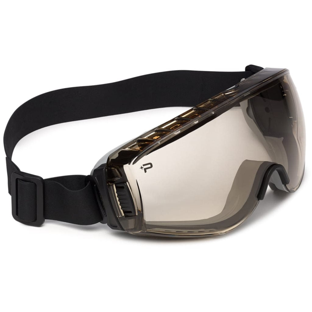 Gafas de protección cerradas PILOT NEO con cristales marrones y correa de neopreno