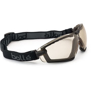 Gafas de protección COBRA BSSI con lentes cobrizas, correa de neopreno y bolsa de microfibra