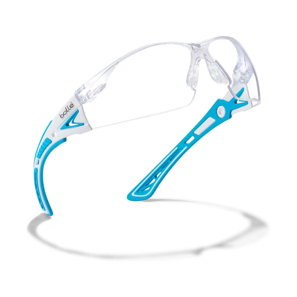 Gafas de protección RUSH+ SMALL con lentes transparentes y montura azul - PSSRUSP0862