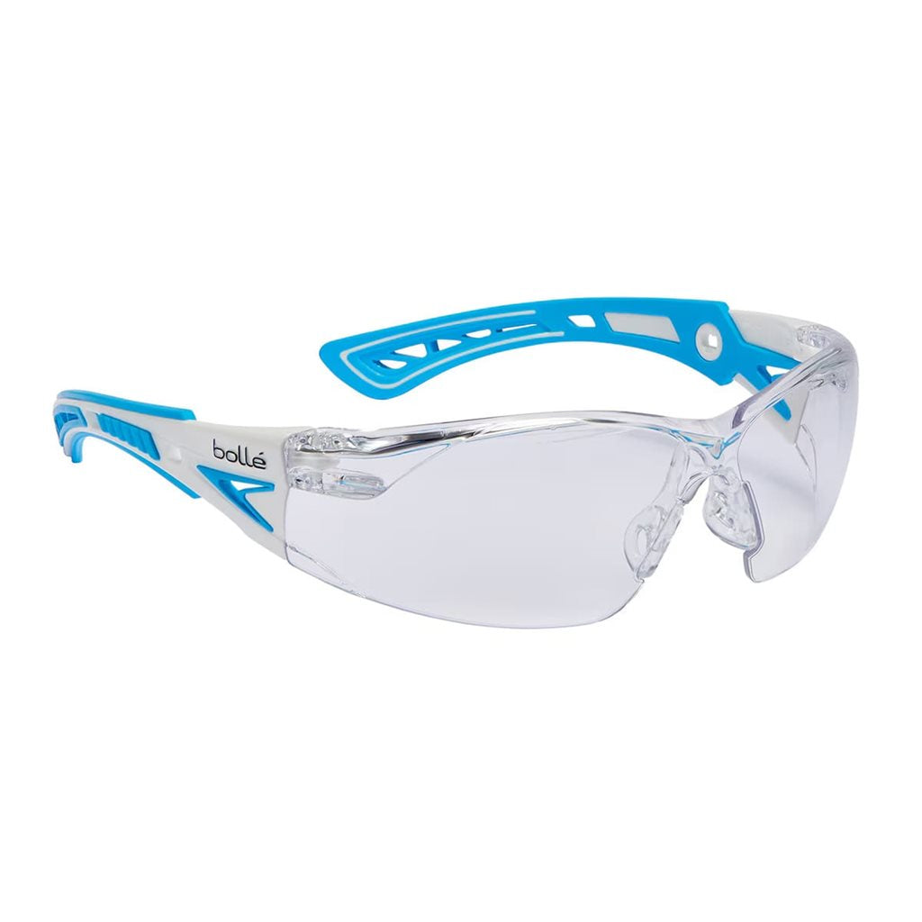 Gafas de protección RUSH+ SMALL con lentes transparentes y montura azul - PSSRUSP0862