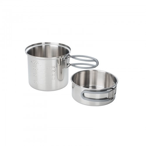 Olla de dos piezas 1000 ml y 475 ml acero inoxidable PT1000ST