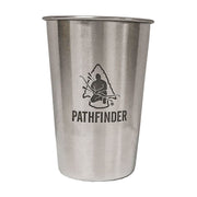 Taza PINT de acero inoxidable 304 PTH018, acabado mate con logo Pathfinder grabado