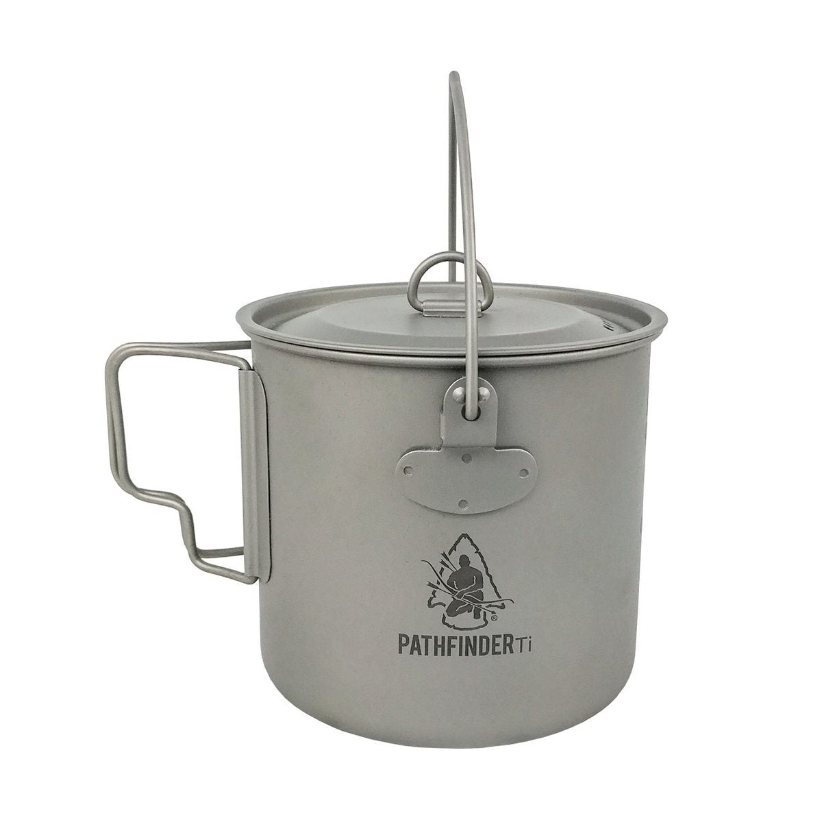 Olla BUSH POT 1100 ml de titanio TA1 con tapa perforada y asas