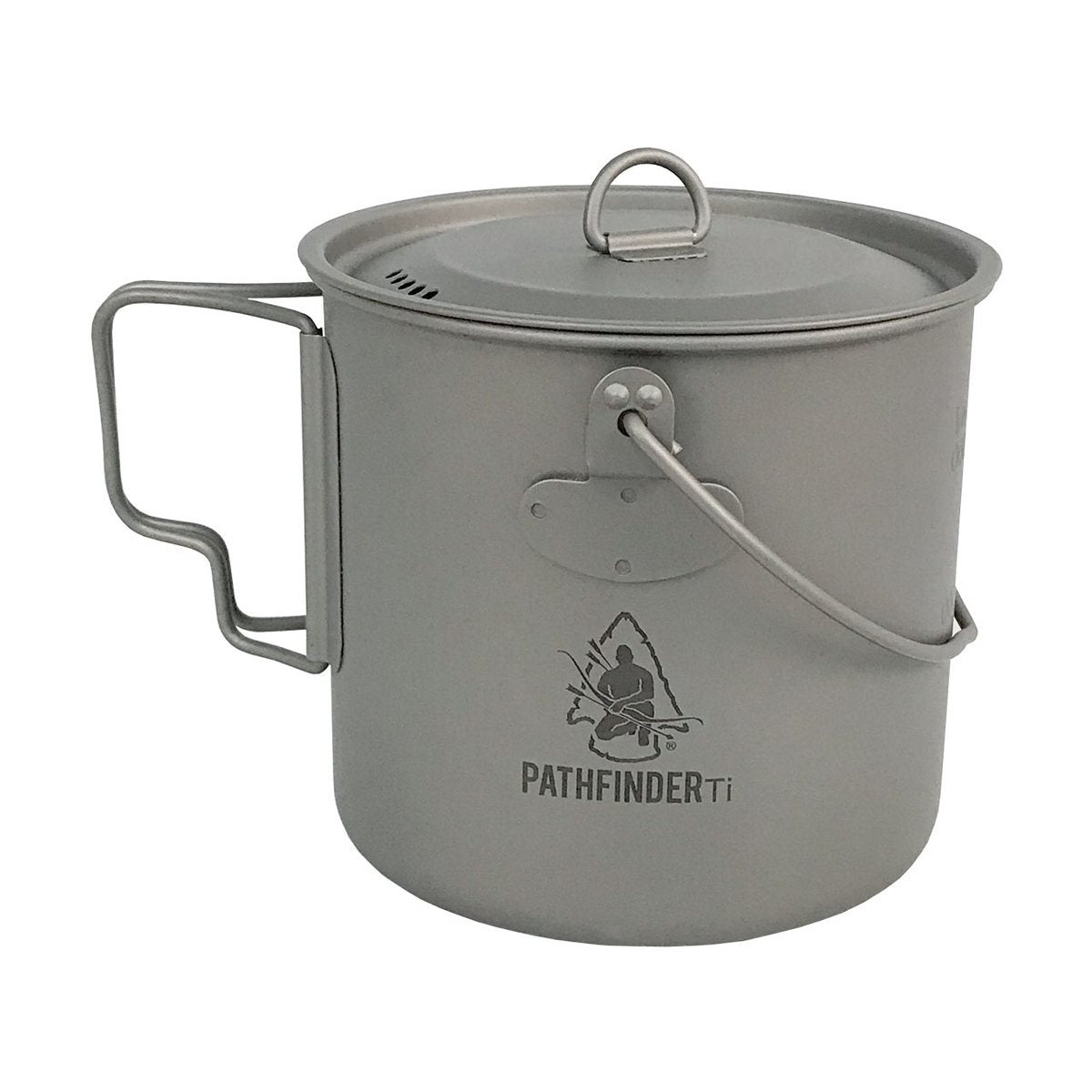 Olla BUSH POT 1100 ml de titanio TA1 con tapa perforada y asas