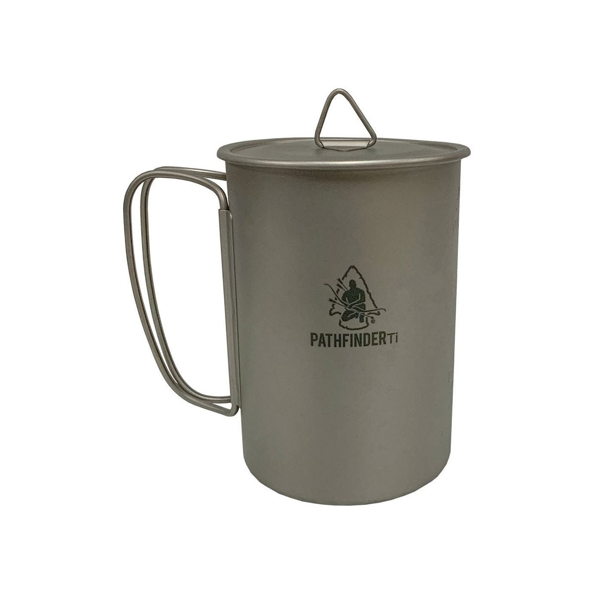 Taza de titanio PATHFINDER 600 ml con tapa PTH202