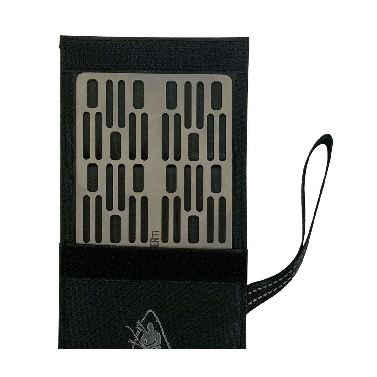 Rejilla de titanio PATHFINDER PTH203 con funda para barbacoa