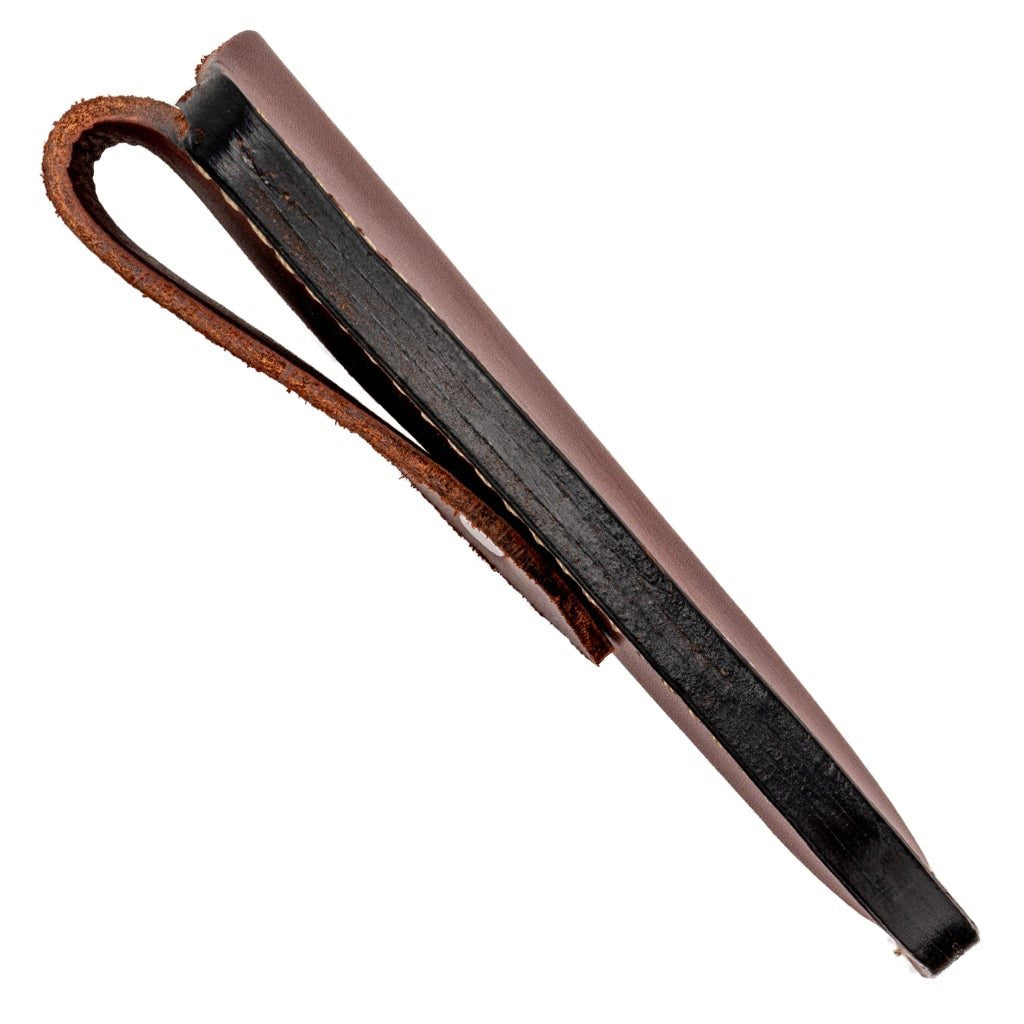 Funda de cuero SCORPION para cuchillo de hoja fija 15 cm, para cinturón hasta 5 cm