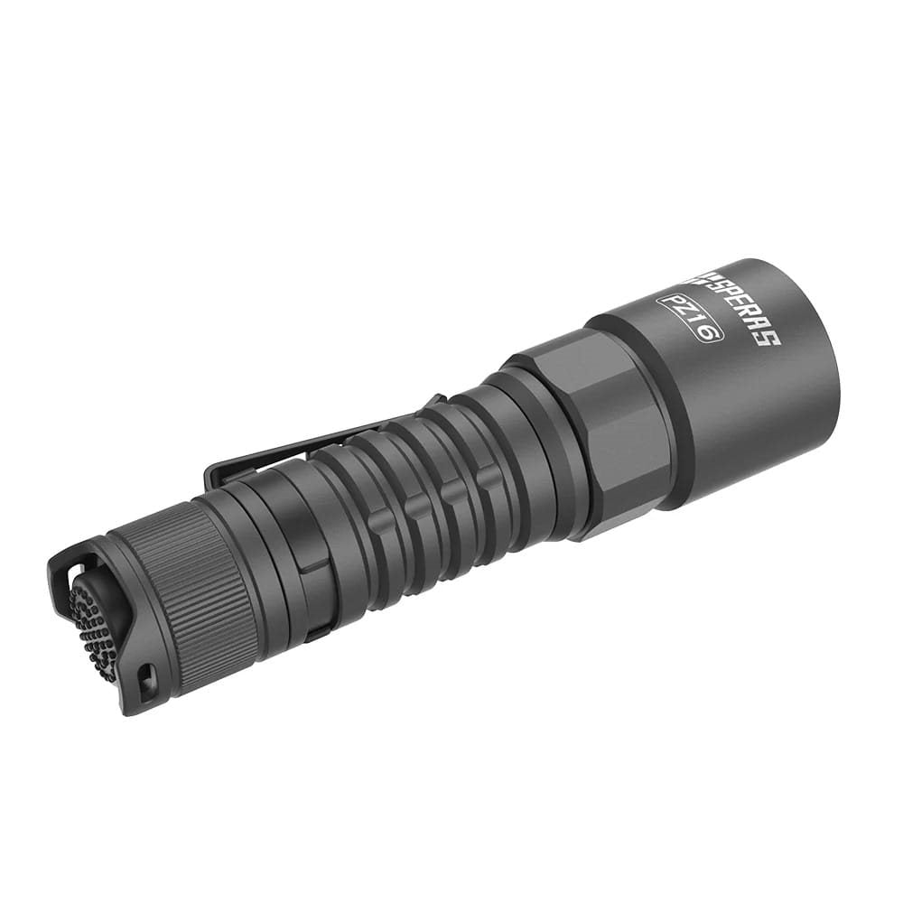 Linterna táctica PZ16 ZOOM recargable negra 2400 lúmenes alcance 726 m IP65