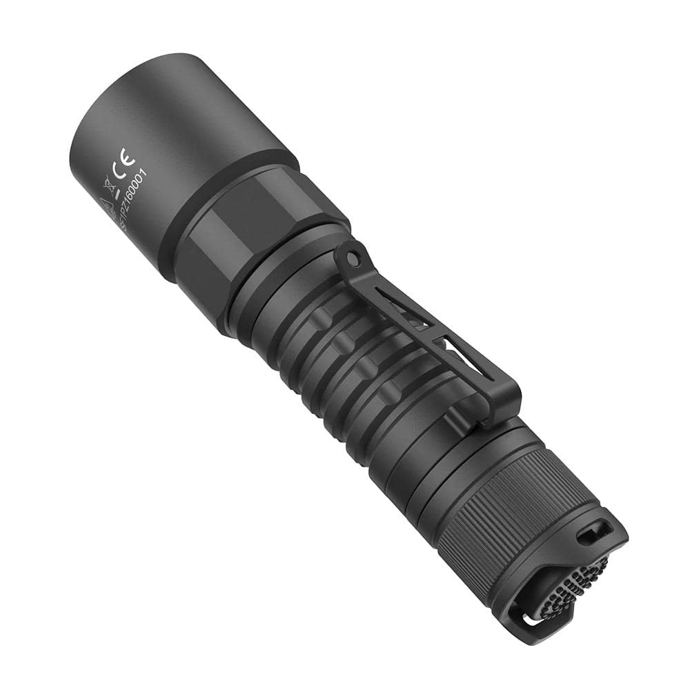 Linterna táctica PZ16 ZOOM recargable negra 2400 lúmenes alcance 726 m IP65
