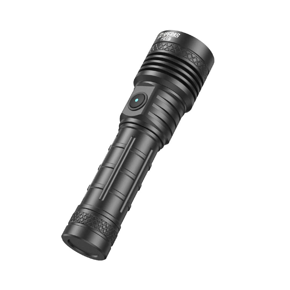Linterna táctica PZ18 ZOOM recargable negra