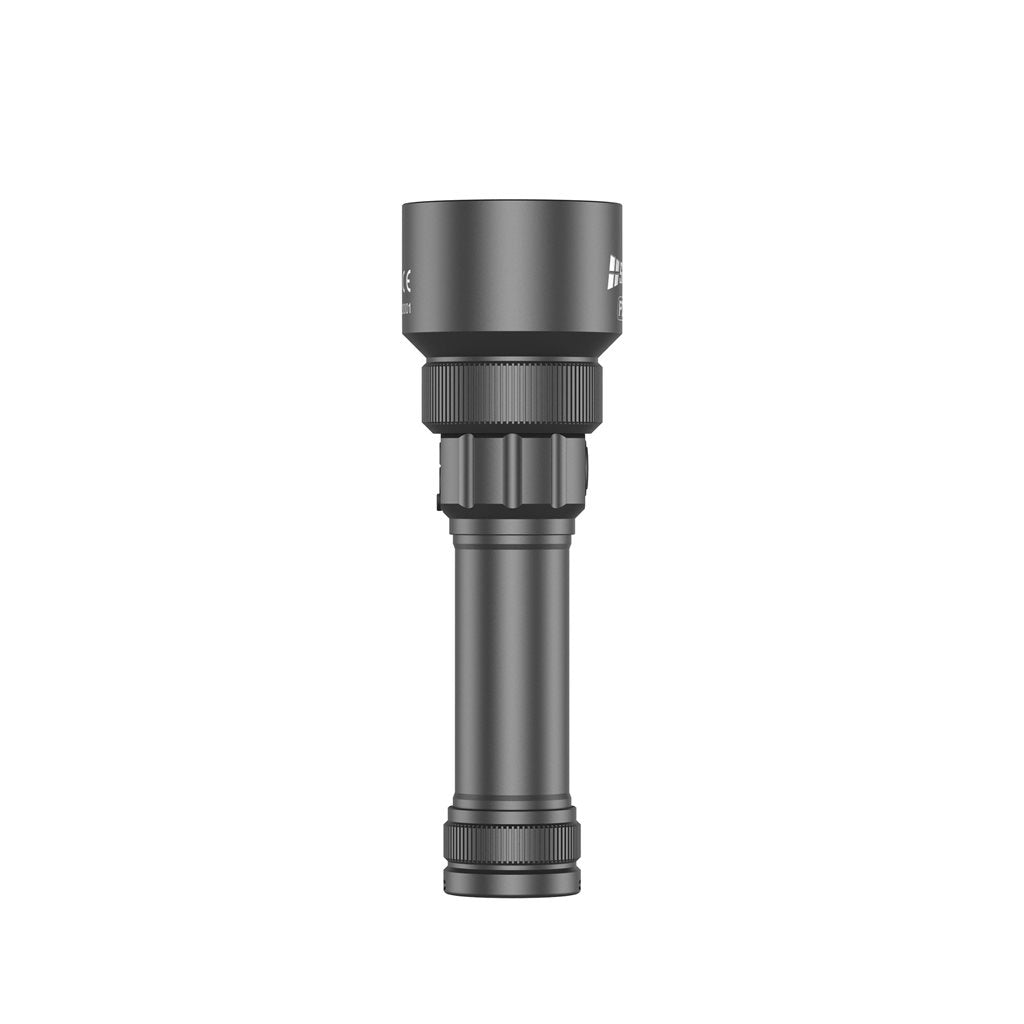 Linterna pz21-sp negra recargable con zoom, 2700 lúmenes y alcance 900 m