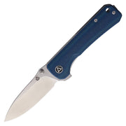 Navaja plegable HAWK azul con hoja lisa de acero Sandvik 14C28N