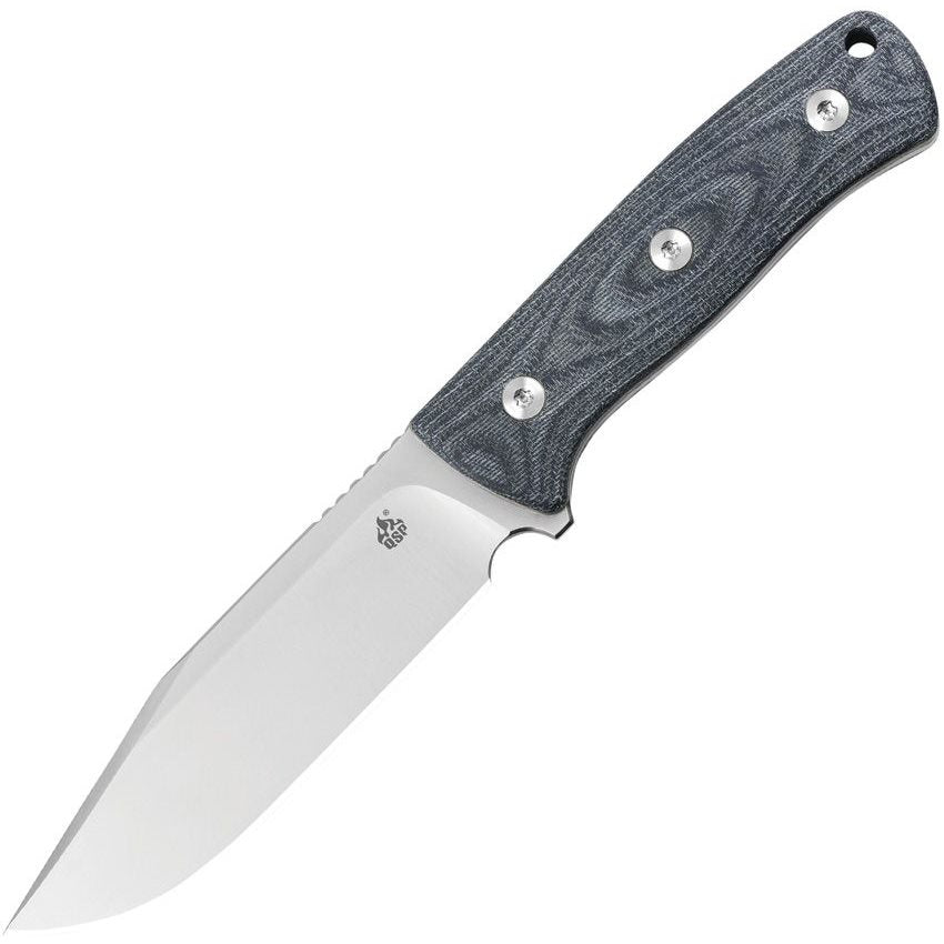 Cuchillo BISON V2 hoja fija D2 azul denim con funda kydex