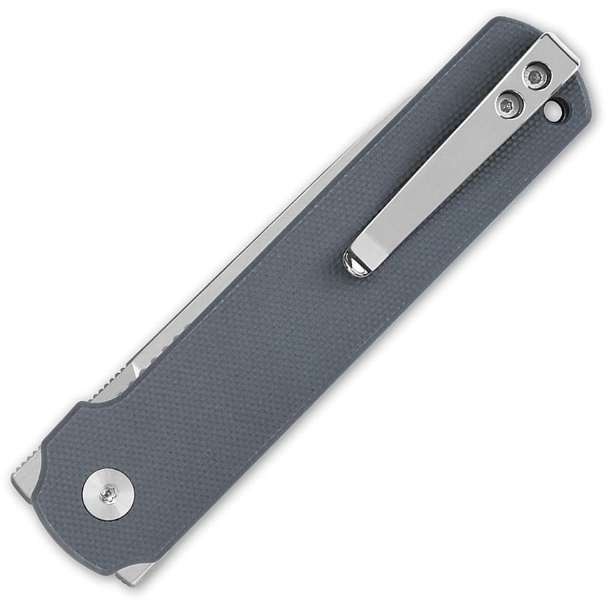 Navaja plegable LARK gris con hoja lisa de acero escandinavo y cachas G10