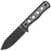 Cuchillo CANARY hoja fija negro con empuñadura Micarta y funda Kydex