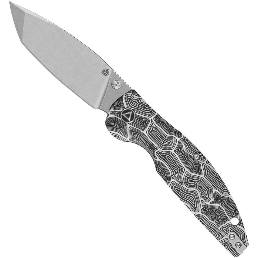 Navaja plegable TURTLE PUNK tanto blanco y negro