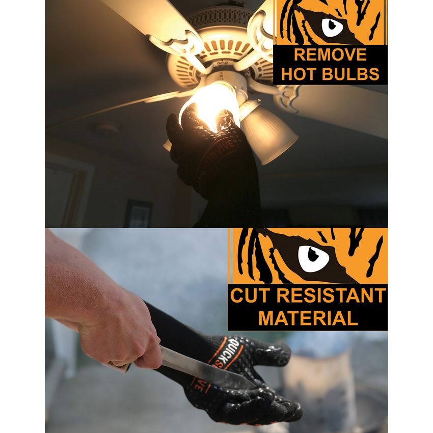 Guante FIRST SAFETY resistente al calor hasta 500 °C con silicona antideslizante